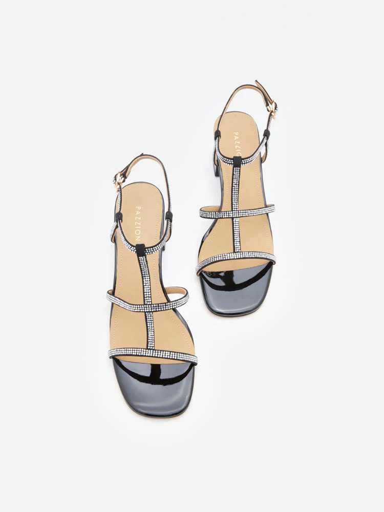 Rumi Crystal Embellished Strappy Sandal Heels - Image 12