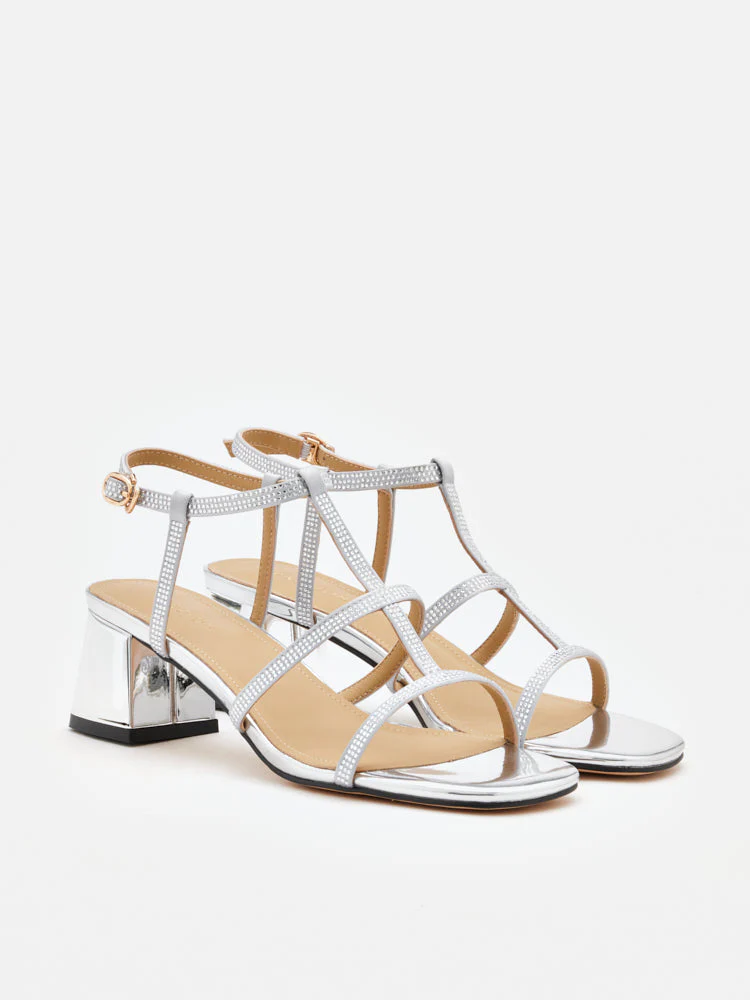 Rumi Crystal Embellished Strappy Sandal Heels - Image 3