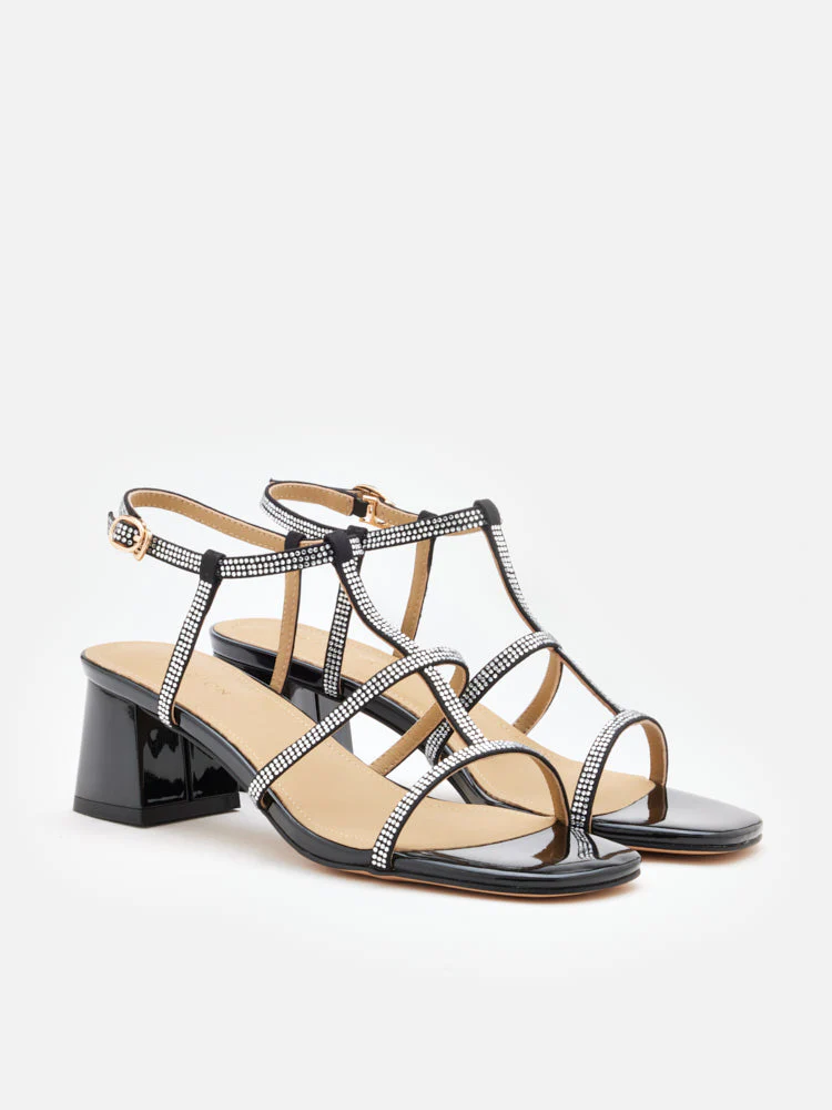 Rumi Crystal Embellished Strappy Sandal Heels - Image 9