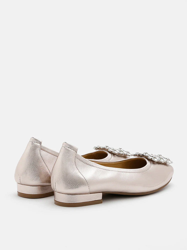 Oriole Embellished Buckle Ballet Flats - Image 6