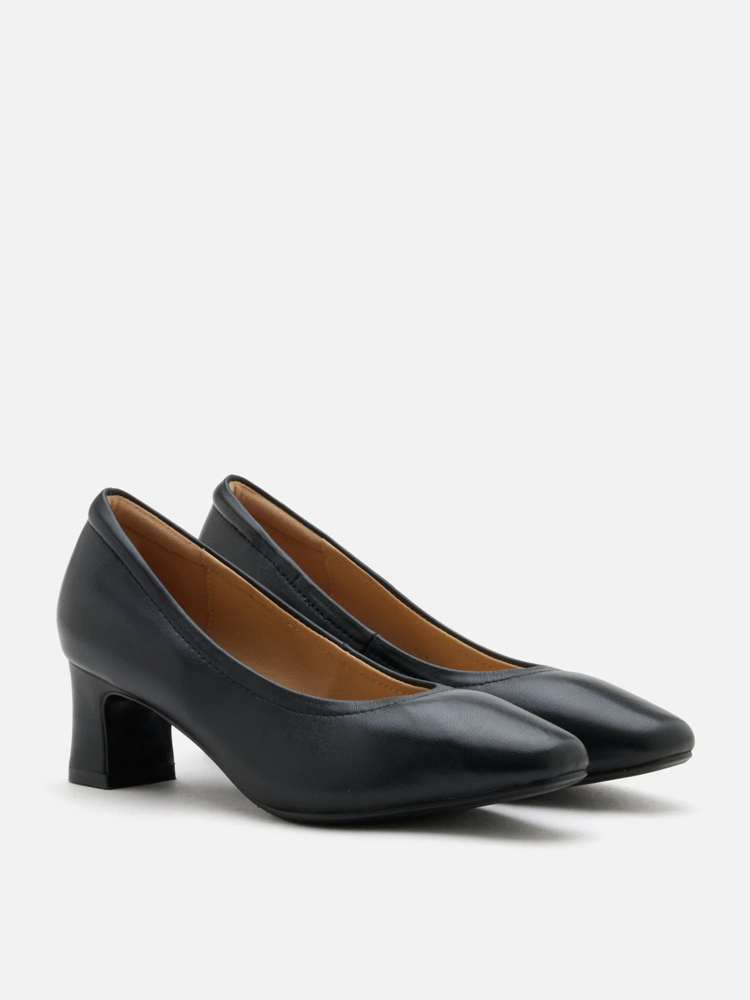 Herve Square Toe Low Heels - Image 10