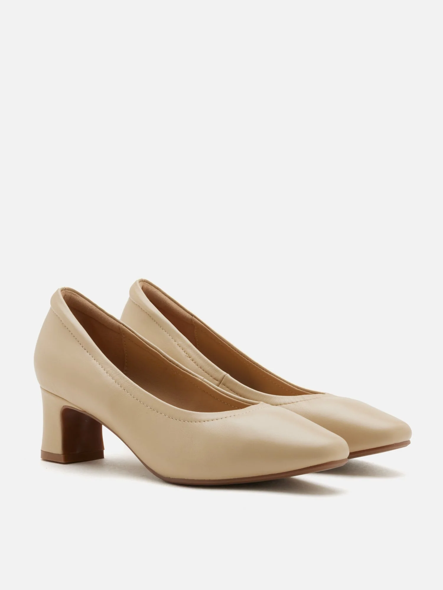 Herve Square Toe Low Heels - Image 3