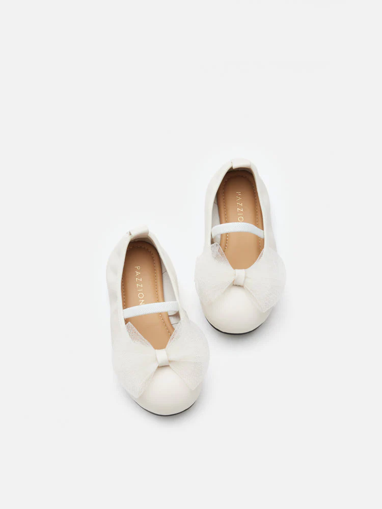 Mini Kylie Tulle Bow Mary Janes - Image 4