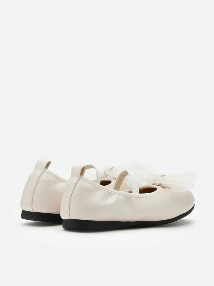Mini Kylie Tulle Bow Mary Janes - Image 5