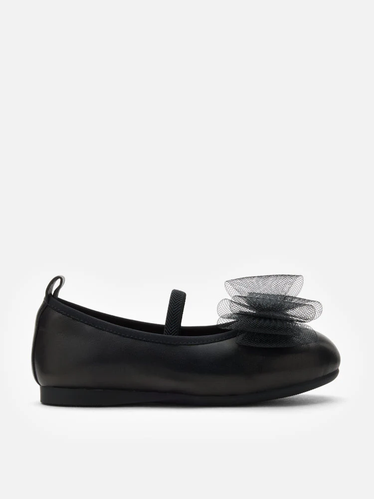 Mini Kylie Tulle Bow Mary Janes - Image 6
