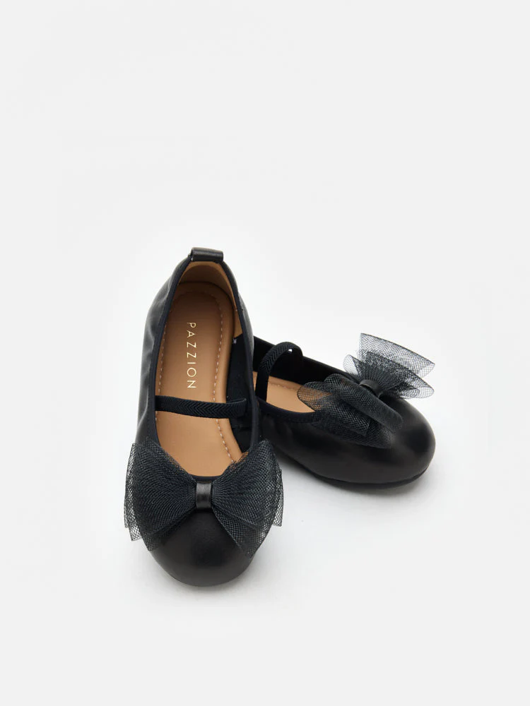 Mini Kylie Tulle Bow Mary Janes - Image 8