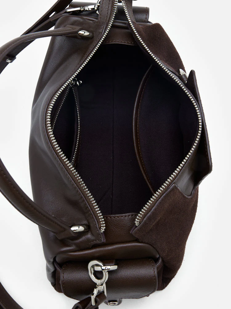 Sevila Suede Leather Satchel - Image 17