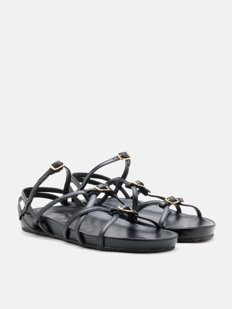 Anica Metallic Cross-Strap Comfort Sandals - Image 10
