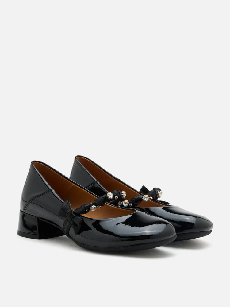 Ellettra Braided Strap MaryJane Heels - Image 10