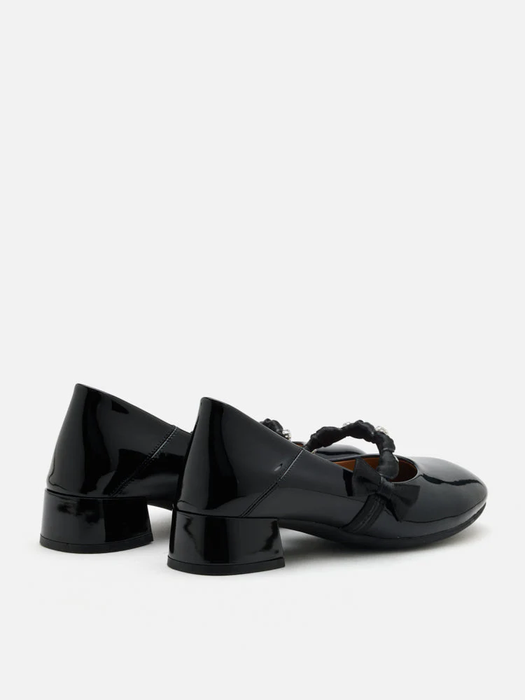 Ellettra Braided Strap MaryJane Heels - Image 14