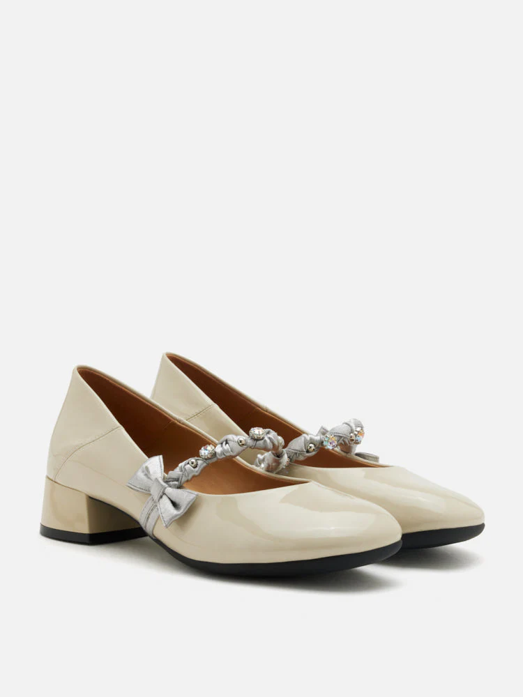 Ellettra Braided Strap MaryJane Heels - Image 3