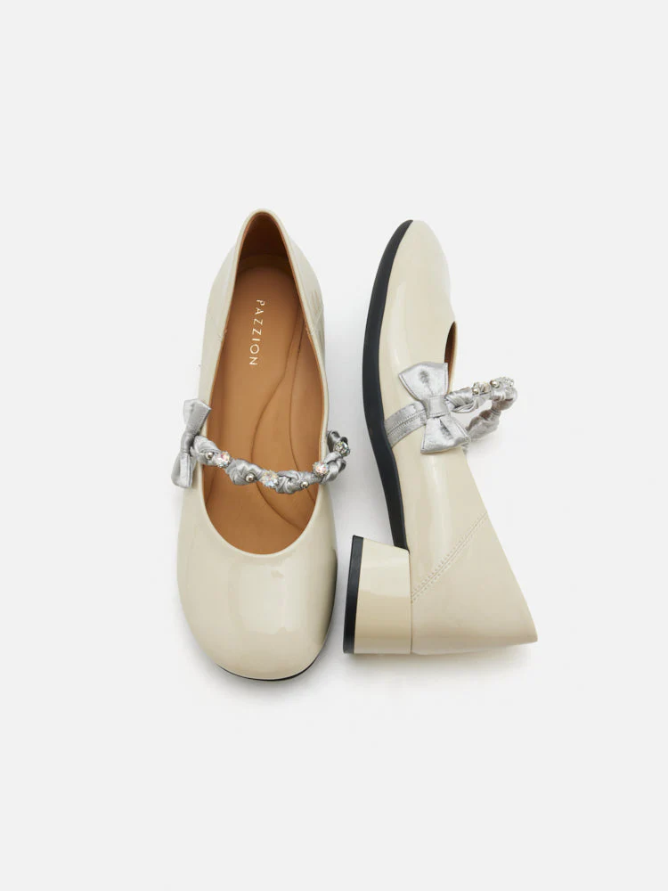 Ellettra Braided Strap MaryJane Heels - Image 4