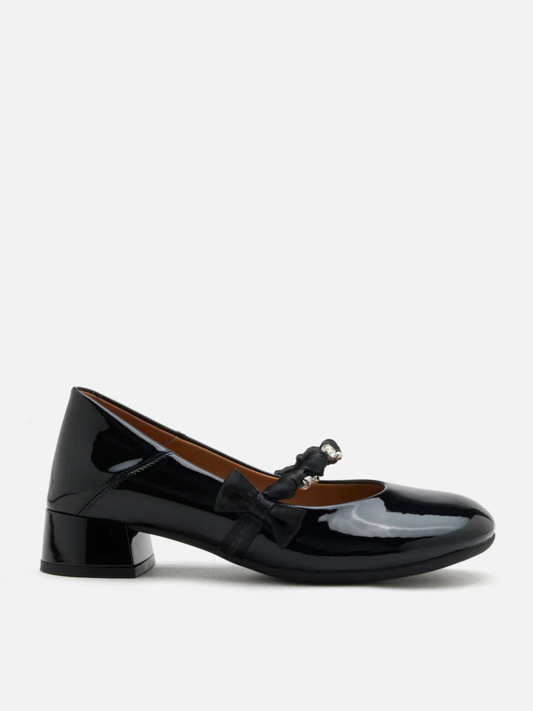 Ellettra Braided Strap MaryJane Heels - Image 8