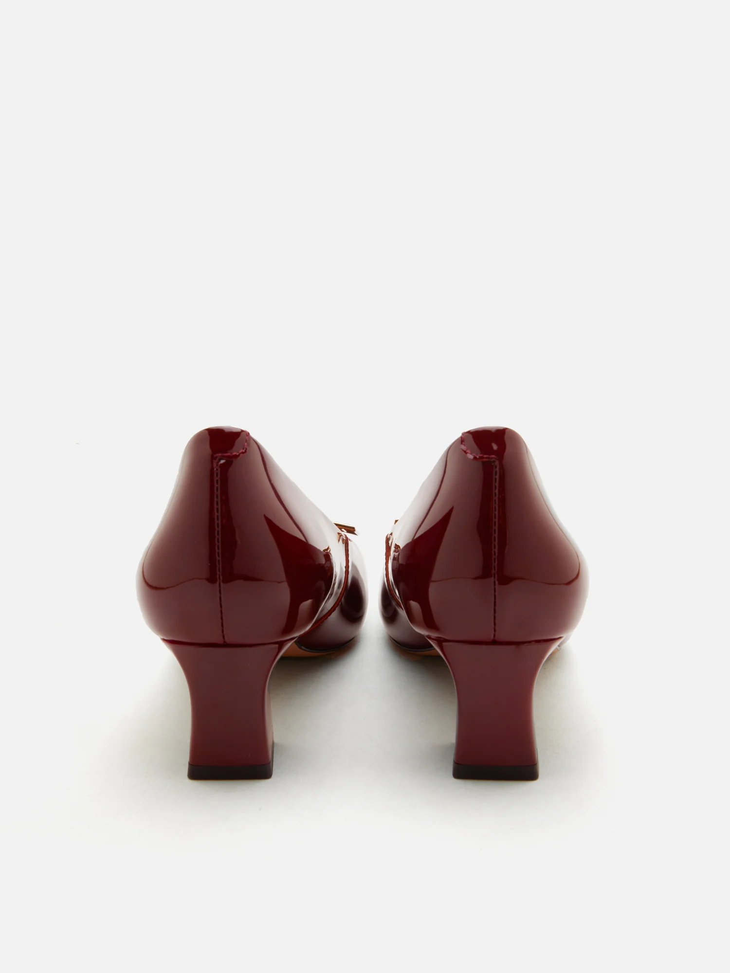Yvette Buckle Square-Toe Pump Heels - Image 5